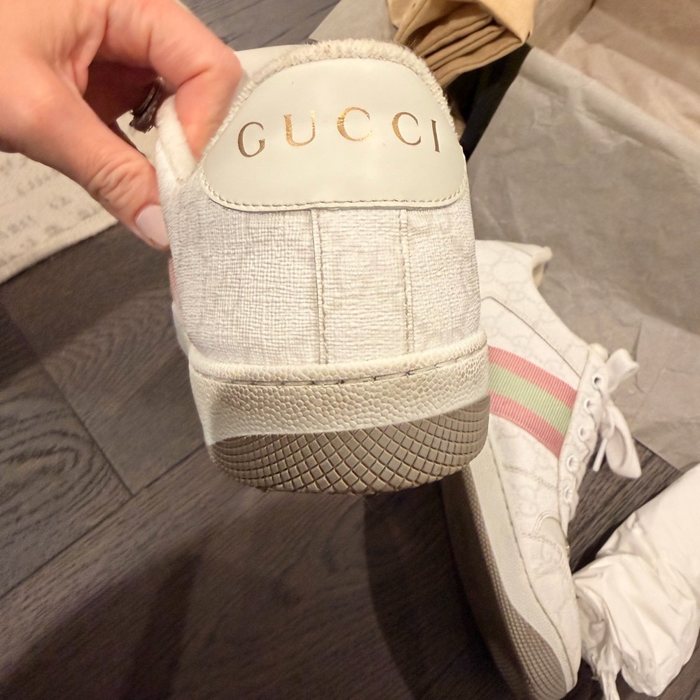 Gucci Women’s Screener Sneakers – Like New, Size EU 38 / US Women’s 8 - Picture 14 of 17
